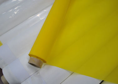 158 tela de malha do poliéster do mícron 47T para a impressão cerâmica, cor branca/amarelo