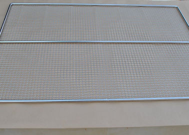 placa de aço inoxidável do cozimento da rede de arame do assado do estilo do Weave de 40*30cm para o BBQ