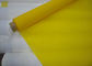 Baixa malha da impressão da tela do poliéster do monofilamento do alongamento com branco e amarelo