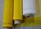 Baixa malha da impressão da tela do poliéster do monofilamento do alongamento com branco e amarelo