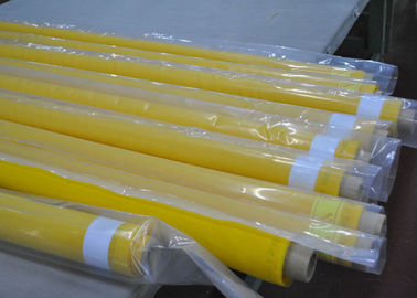 Tela da tela de malha do poliéster da linha do amarelo 80 para a impressão de matéria têxtil, largura de 250cm