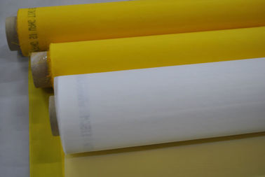 malha da impressão da tela de 77T 100%Polyester para a impressão da cerâmica com a cor amarela