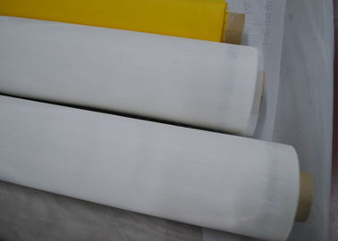 Malha branca ou amarela da impressão da tela do poliéster 64T para a impressão de vidro
