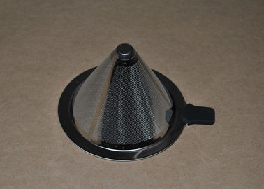 Filtro de café cônico de aço inoxidável lavável do filtro de rede de arame