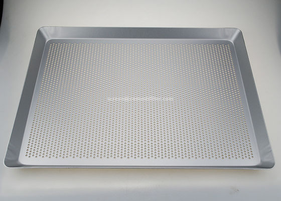 Baguette perfurado de alumínio Tray For Oven de 400x300mm