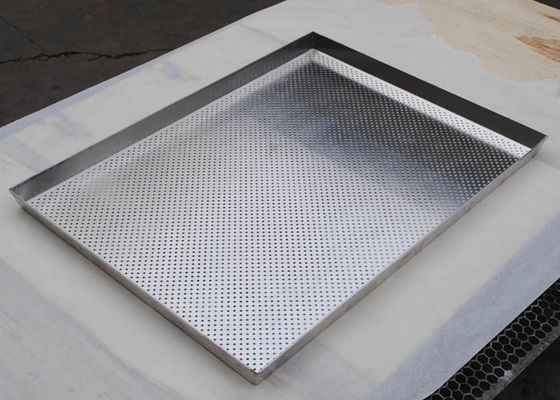 metal de alumínio de 0.8mm que coze furos do círculo de Tray Perforated Drying Pans With
