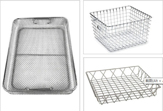 Bom preço. Cesta personalizada SUS304 de aço inoxidável Rod Wire Mesh Basket 1000-2000ml on-line
