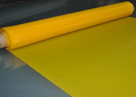 Bom preço. Tela de serigrafia de poliéster amarelo 48T 70 mícrons para vidro on-line