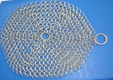 Bom preço. líquido de limpeza de aço inoxidável do molde do ferro do purificador de 304 7*7 Chainmail para o produto comestível on-line
