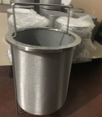 Bom preço. Tambor de aço inoxidável personalizado do cartucho da tela de filtro da rede de arame com punho on-line