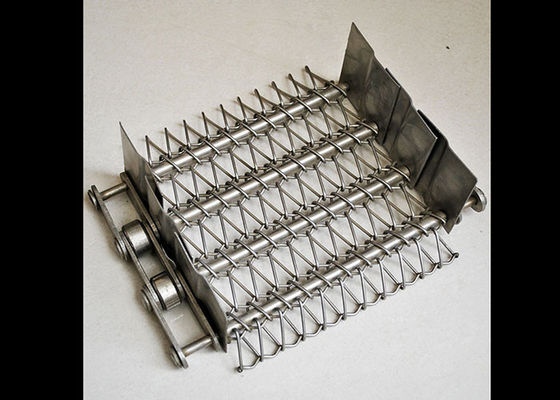 Bom preço. Cinturão transportador de cadeia de malha metálica de aço inoxidável resistente ao calor on-line