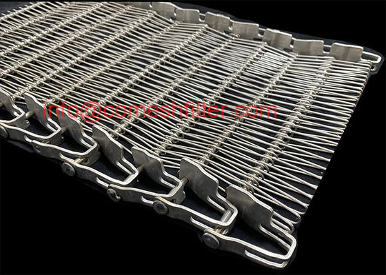 Bom preço. Cinturão transportador de aço inoxidável de grau alimentar 304 para forno em espiral secagem congelação assar on-line