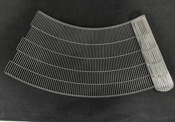 Bom preço. 304 316 Arame de aço inoxidável Alimentos Pizza Forno Rod Escada de chocolate enrolar Chain Link Cinturão transportador on-line