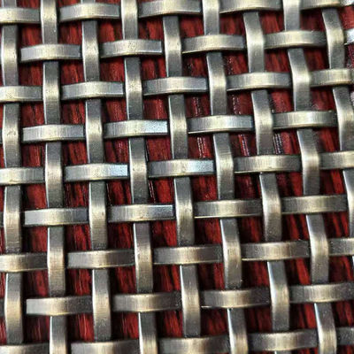 Bom preço. Painel de cortina de malha de arame tecido arquitetônico decorativo de elevador de aço inoxidável de metal de latão para portas de armário on-line