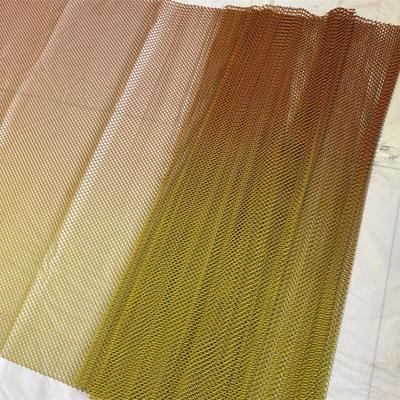 Bom preço. Cor de gradiente de alumínio de alumínio Decorativa Cadeia de metais de malha de malha de malha de cortina de cortina para decoração de parede on-line