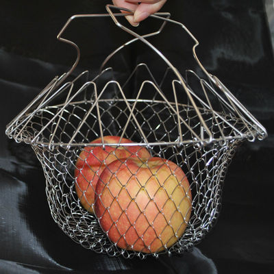 Bom preço. Metal 201 diâmetro de 304 cestas de aço inoxidável da fritada/de cesta 220mm bandeja da microplaqueta on-line