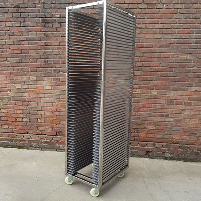 Bom preço. Carrinho para assadeira de aço inoxidável 304 para padaria, resistente, 30 andares, para forno rotativo on-line