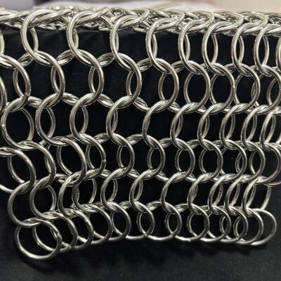 Bom preço. Grande anel soldado malha de aço inoxidável Metal Chain Mail soldado Ring Mesh Curtain on-line