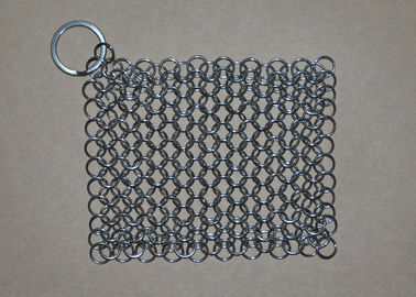Bom preço. Purificador de aço inoxidável do fio do purificador retangular da bandeja do ferro fundido de Chainmail on-line