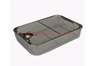 Bom preço. A bandeja médica da rede de arame da esterilização para os instrumentos cirúrgicos 316l SS classifica on-line