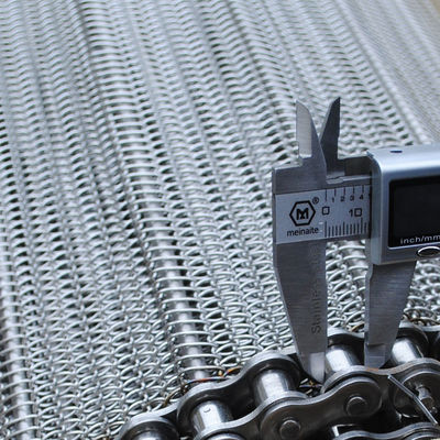 Bom preço. Fio espiral de aço inoxidável Mesh Balance Weave Conveyor Belt do congelador do composto para o secador do forno da fornalha on-line