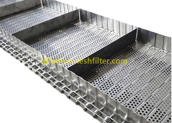 Bom preço. 314 de aço inoxidável correia transportadora refrigerando da veneziana da placa de Mesh Chain Link Perforated Flat de 304 fios para o elevador on-line