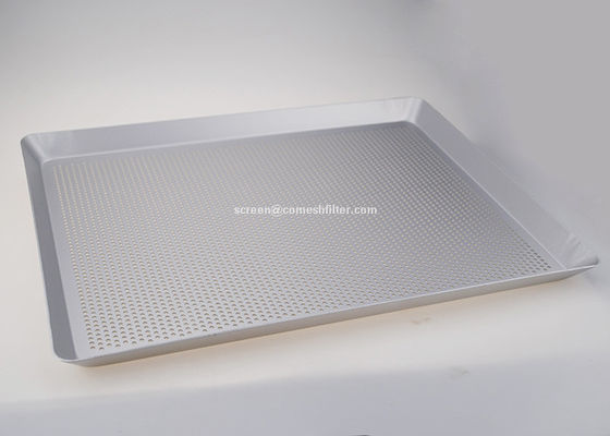 Bom preço. O metal retangular de alumínio feito sob encomenda perfurou bandejas de cozimento para a cozinha on-line