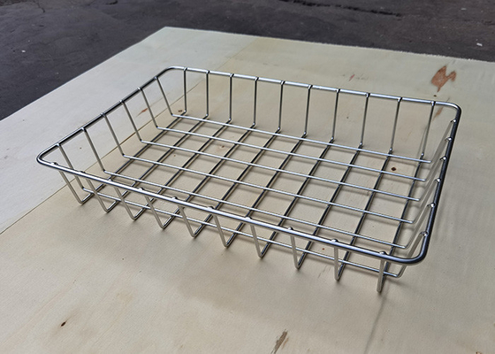 Bom preço. Empilhando 316 de aço inoxidável o pão retangular do tamanho de Mesh Basket Food Grade Customized do fio on-line