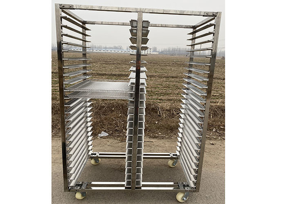 Bom preço. 304 feito-à-medida Tray Rack Trolley Kitchen Cooling de aço inoxidável on-line