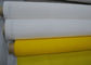 Tshirt amarelo da tela de seda de tela de malha do poliéster que imprime o alto densidade, 91 mícrons