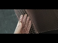 Cortina de malha de alumínio