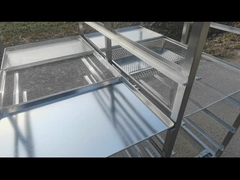 Trolley de carrinhos de secagem de aço inoxidável pesado