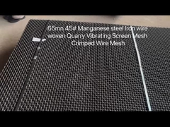 65mn 45# aço manganês fio de ferro tecido Quarry Vibrating Screen Mesh Crimped Wire Mesh