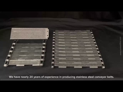 Cintas transportadoras de ligação de placas de aço inoxidável de tamanho personalizado