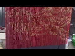 Cor personalizada Decoração de gancho duplo de alumínio cortina de malha de ligação de cadeia