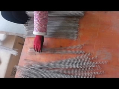 Fabricação de cinturão transportador de malha de arame espiral de aço inoxidável