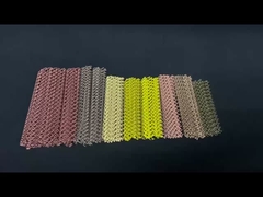 Cortinas decorativas de bobinas coloridas