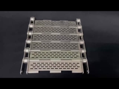 Cinturão transportador de chapas perforadas de aço inoxidável