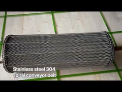 Banda transportadora em espiral de aço inoxidável