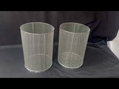 Cesto de malha de arame de aço inoxidável