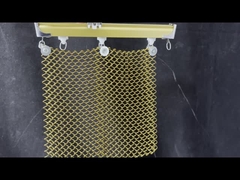 Cortina de tecto de malha de bobina decorativa de alumínio