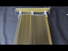 Tecto de malha de arame espiral de alumínio