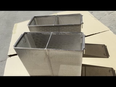Cesto de filtros de malha de arame de aço inoxidável de camada dupla