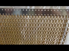 Cortina de malha de alumínio colorida com gancho duplo