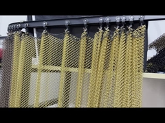 Cortina de malha metálica de ouro decorativa Cortina de malha metálica para design de interiores