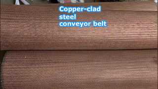 Copper-clad steel conveyor belt