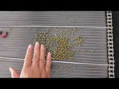 Correia de fio de aço inoxidável de malha espiral acionada por corrente de metal de qualidade alimentar para forno de forno