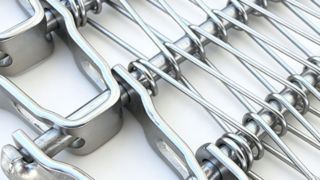 Correia transportadora de resfriamento de círculo de resfriamento de pão de malha de máquina espiral de aço inoxidável