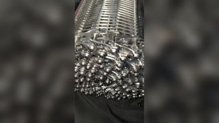 Máquina espiral de aço inoxidável de metal flexível, malha de pão, túnel de resfriamento, correia transportadora de resfriamento