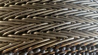 Rede de arame de alta temperatura resistente ao calor Bisc da espinha de peixe do transporte da padaria do metal 304